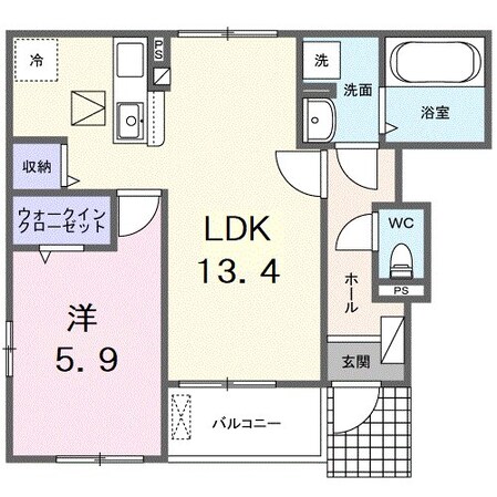 パラドールIIの物件間取画像